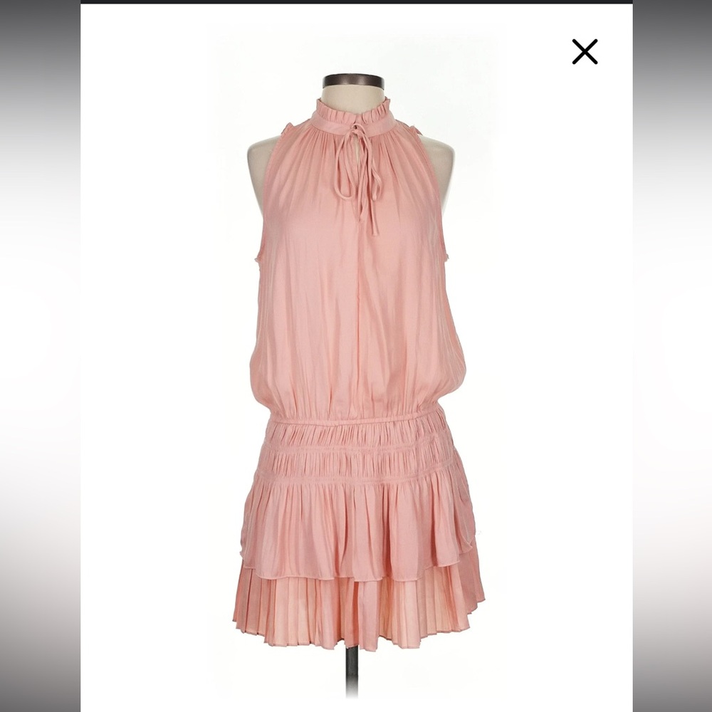 Blush Pink Sleeveless Cocktail Dress